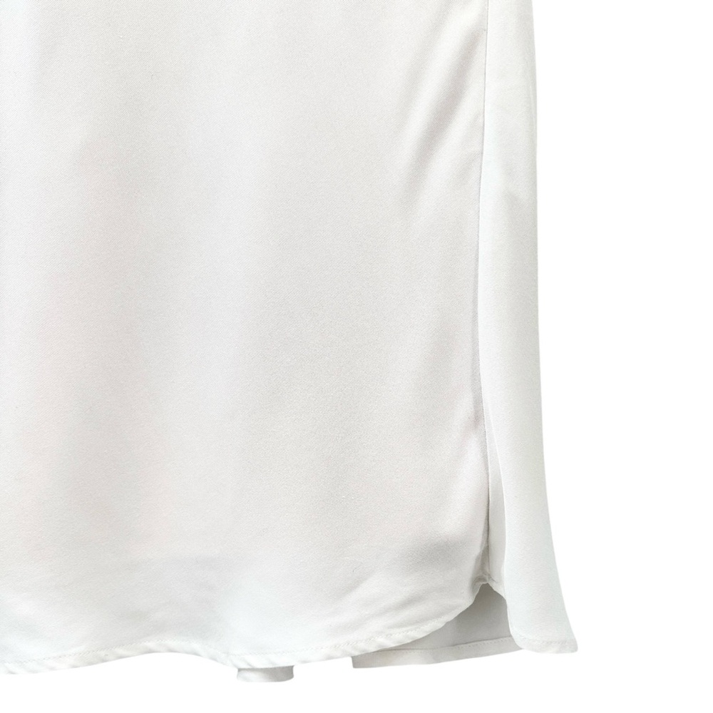 SLEEPER Voulez Fous Feather Trim White Slip Midi Dress Luxury Nightgown sz M - Picture 5 of 8